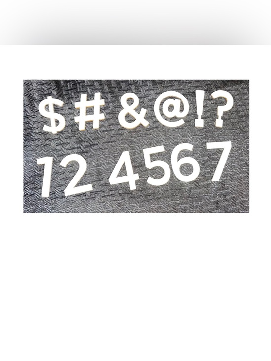 Source Unknown Other - Numbers & Symbols Themed Wooden Shapes